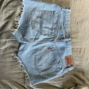 Levi's Blue Jean Shorts Distressed Cut-Offs
